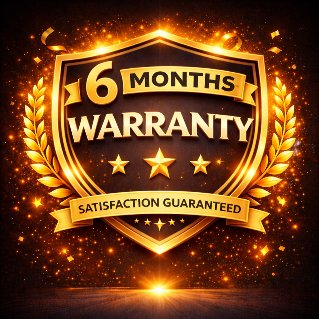 6 MONTHS WARRANTY